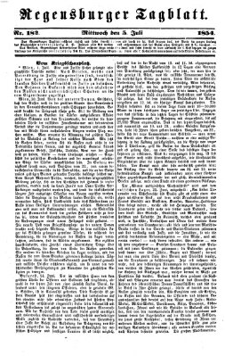 Regensburger Tagblatt Mittwoch 5. Juli 1854