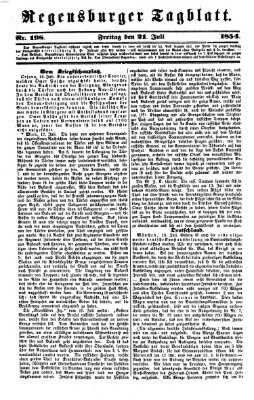 Regensburger Tagblatt Freitag 21. Juli 1854