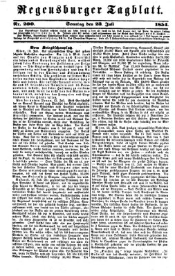 Regensburger Tagblatt Sonntag 23. Juli 1854