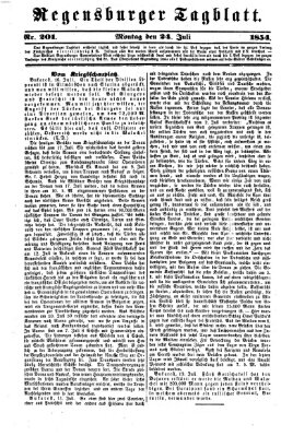 Regensburger Tagblatt Montag 24. Juli 1854