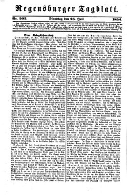 Regensburger Tagblatt Dienstag 25. Juli 1854