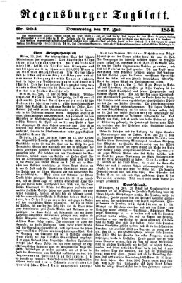 Regensburger Tagblatt Donnerstag 27. Juli 1854