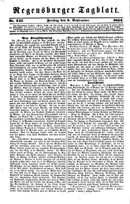 Regensburger Tagblatt Freitag 8. September 1854