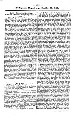 Regensburger Tagblatt Samstag 14. Oktober 1854