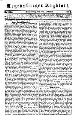 Regensburger Tagblatt Donnerstag 26. Oktober 1854