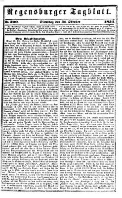 Regensburger Tagblatt Dienstag 31. Oktober 1854