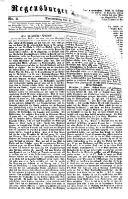 Regensburger Tagblatt Donnerstag 4. Januar 1855