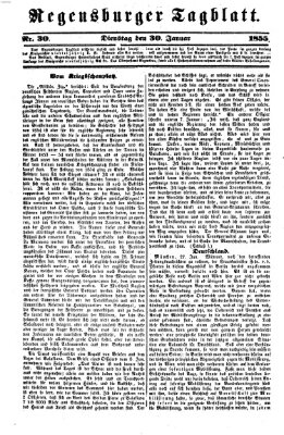 Regensburger Tagblatt Dienstag 30. Januar 1855