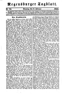 Regensburger Tagblatt Sonntag 4. Februar 1855