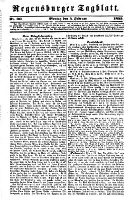 Regensburger Tagblatt Montag 5. Februar 1855