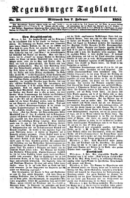 Regensburger Tagblatt Mittwoch 7. Februar 1855