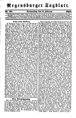 Regensburger Tagblatt Donnerstag 8. Februar 1855