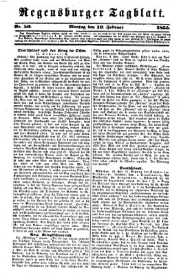 Regensburger Tagblatt Montag 19. Februar 1855