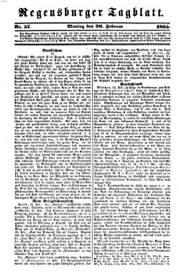 Regensburger Tagblatt Montag 26. Februar 1855