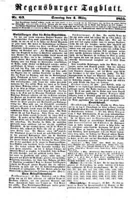 Regensburger Tagblatt Sonntag 4. März 1855