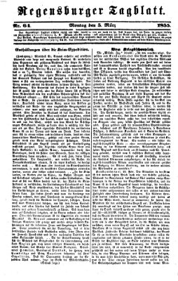 Regensburger Tagblatt Montag 5. März 1855