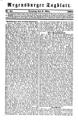 Regensburger Tagblatt Dienstag 6. März 1855