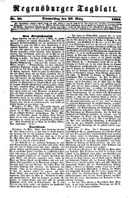 Regensburger Tagblatt Donnerstag 29. März 1855