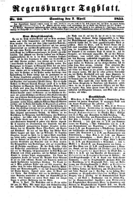 Regensburger Tagblatt Samstag 7. April 1855