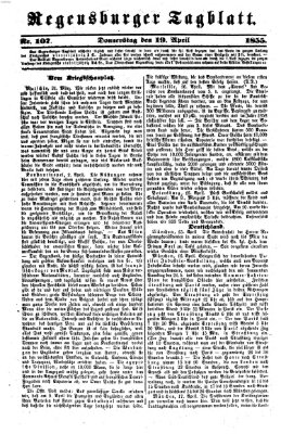 Regensburger Tagblatt Donnerstag 19. April 1855