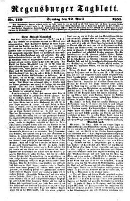 Regensburger Tagblatt Sonntag 22. April 1855