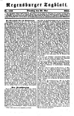 Regensburger Tagblatt Dienstag 22. Mai 1855