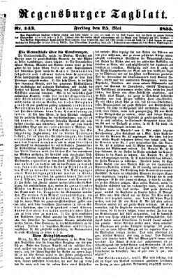 Regensburger Tagblatt Freitag 25. Mai 1855