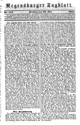 Regensburger Tagblatt Samstag 26. Mai 1855