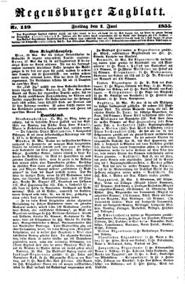 Regensburger Tagblatt Freitag 1. Juni 1855