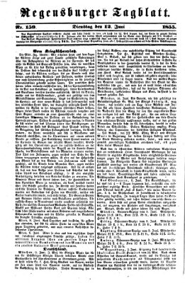 Regensburger Tagblatt Dienstag 12. Juni 1855