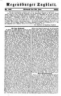 Regensburger Tagblatt Mittwoch 20. Juni 1855