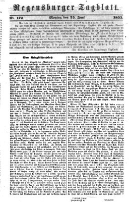 Regensburger Tagblatt Montag 25. Juni 1855