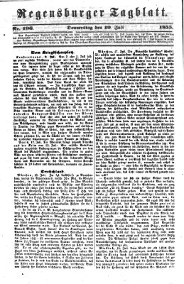 Regensburger Tagblatt Donnerstag 19. Juli 1855