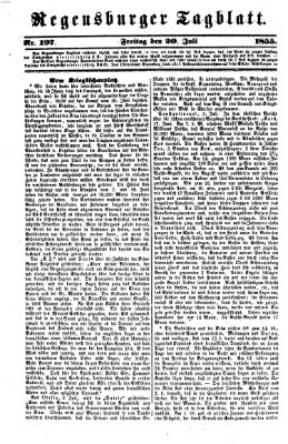 Regensburger Tagblatt Freitag 20. Juli 1855