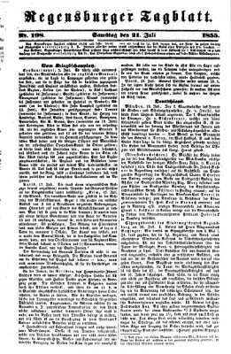 Regensburger Tagblatt Samstag 21. Juli 1855