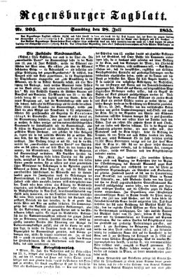 Regensburger Tagblatt Samstag 28. Juli 1855