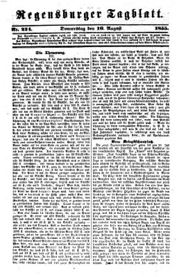 Regensburger Tagblatt Donnerstag 16. August 1855