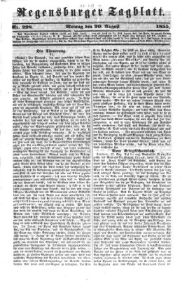 Regensburger Tagblatt Montag 20. August 1855