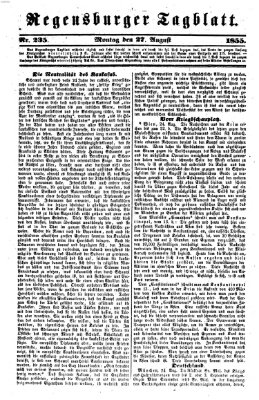 Regensburger Tagblatt Montag 27. August 1855