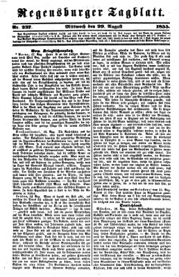 Regensburger Tagblatt Mittwoch 29. August 1855