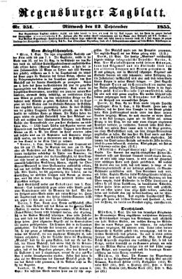 Regensburger Tagblatt Mittwoch 12. September 1855