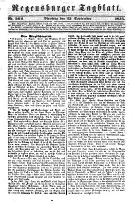 Regensburger Tagblatt Dienstag 25. September 1855