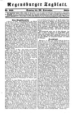 Regensburger Tagblatt Sonntag 30. September 1855