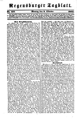 Regensburger Tagblatt Montag 8. Oktober 1855