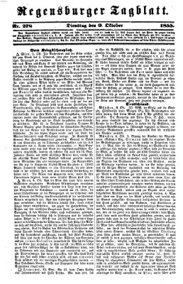 Regensburger Tagblatt Dienstag 9. Oktober 1855