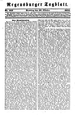 Regensburger Tagblatt Samstag 13. Oktober 1855