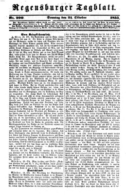 Regensburger Tagblatt Sonntag 21. Oktober 1855