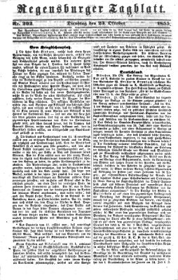 Regensburger Tagblatt Dienstag 23. Oktober 1855