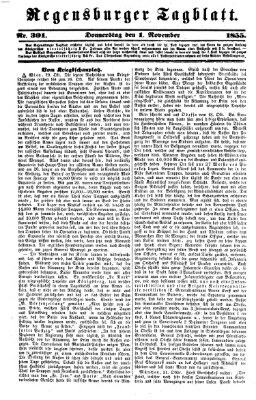 Regensburger Tagblatt Donnerstag 1. November 1855