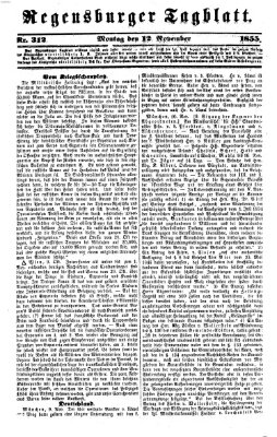 Regensburger Tagblatt Montag 12. November 1855